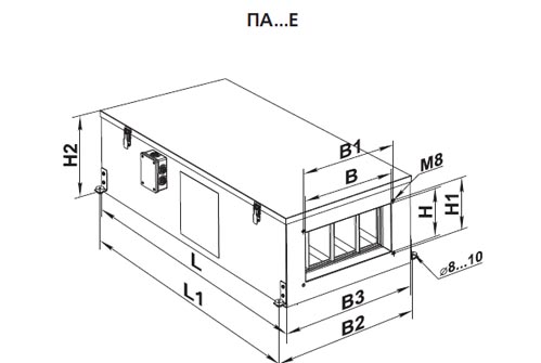 Размеры ВЕНТС ПА 01 Е
